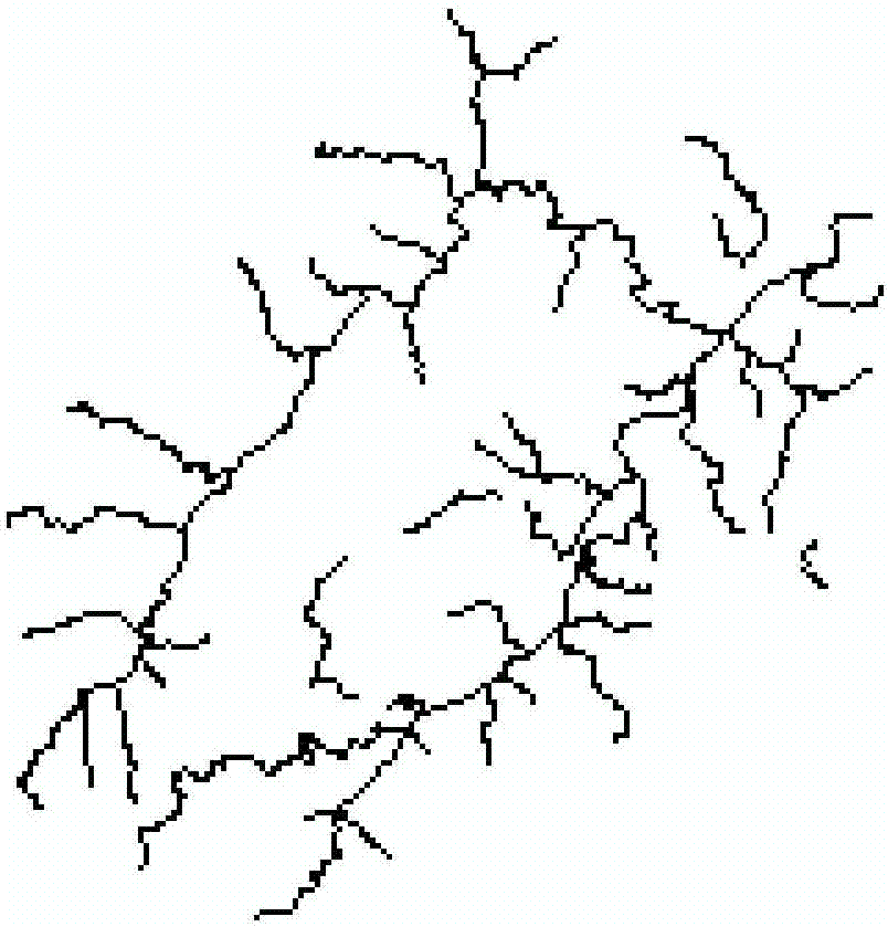 Method using multi-scale line element map to make synthetically drawing