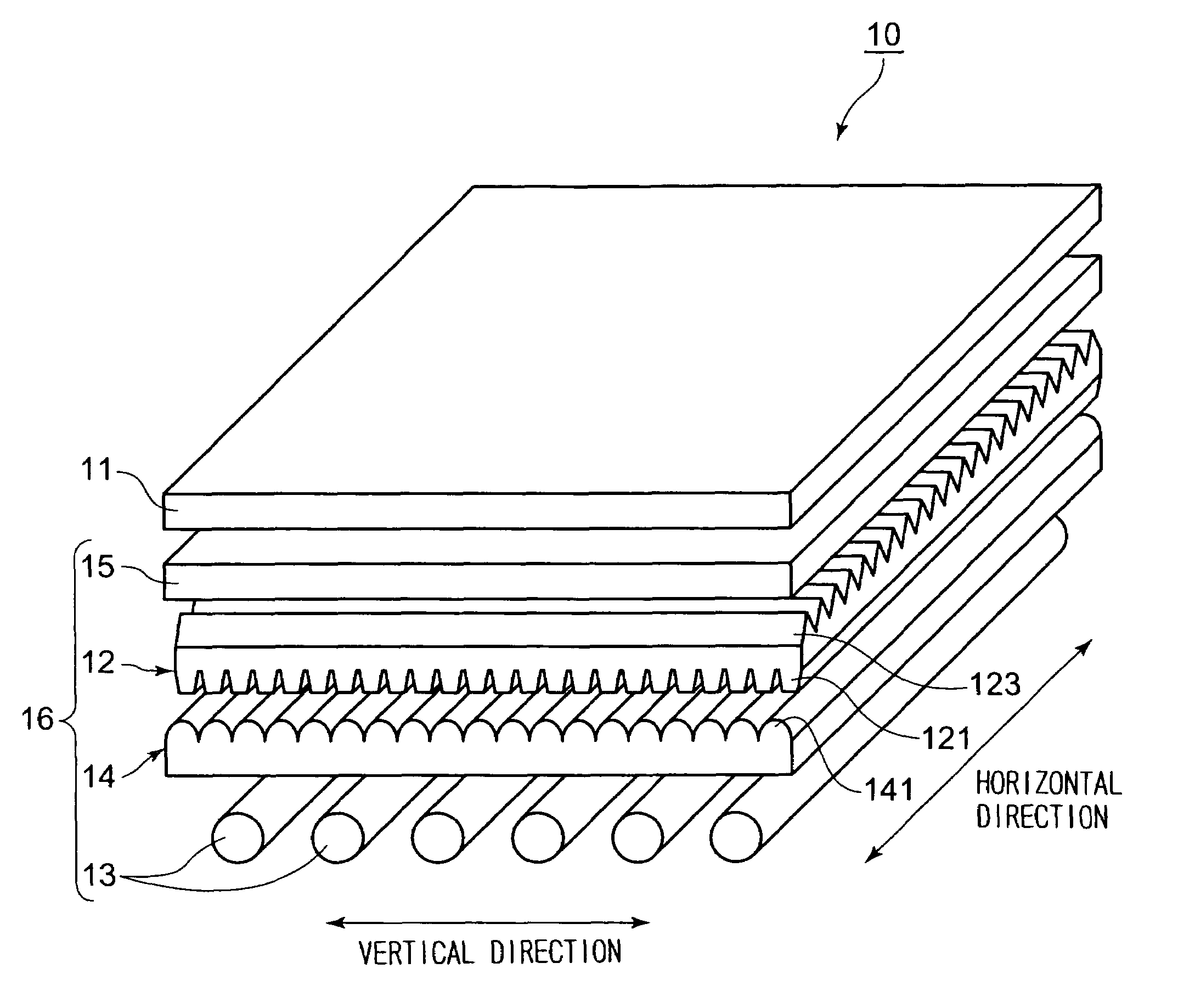 Diffusing sheet, surface light source unit, and transmission type display