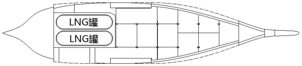 Cabin structure of dual-fuel ship