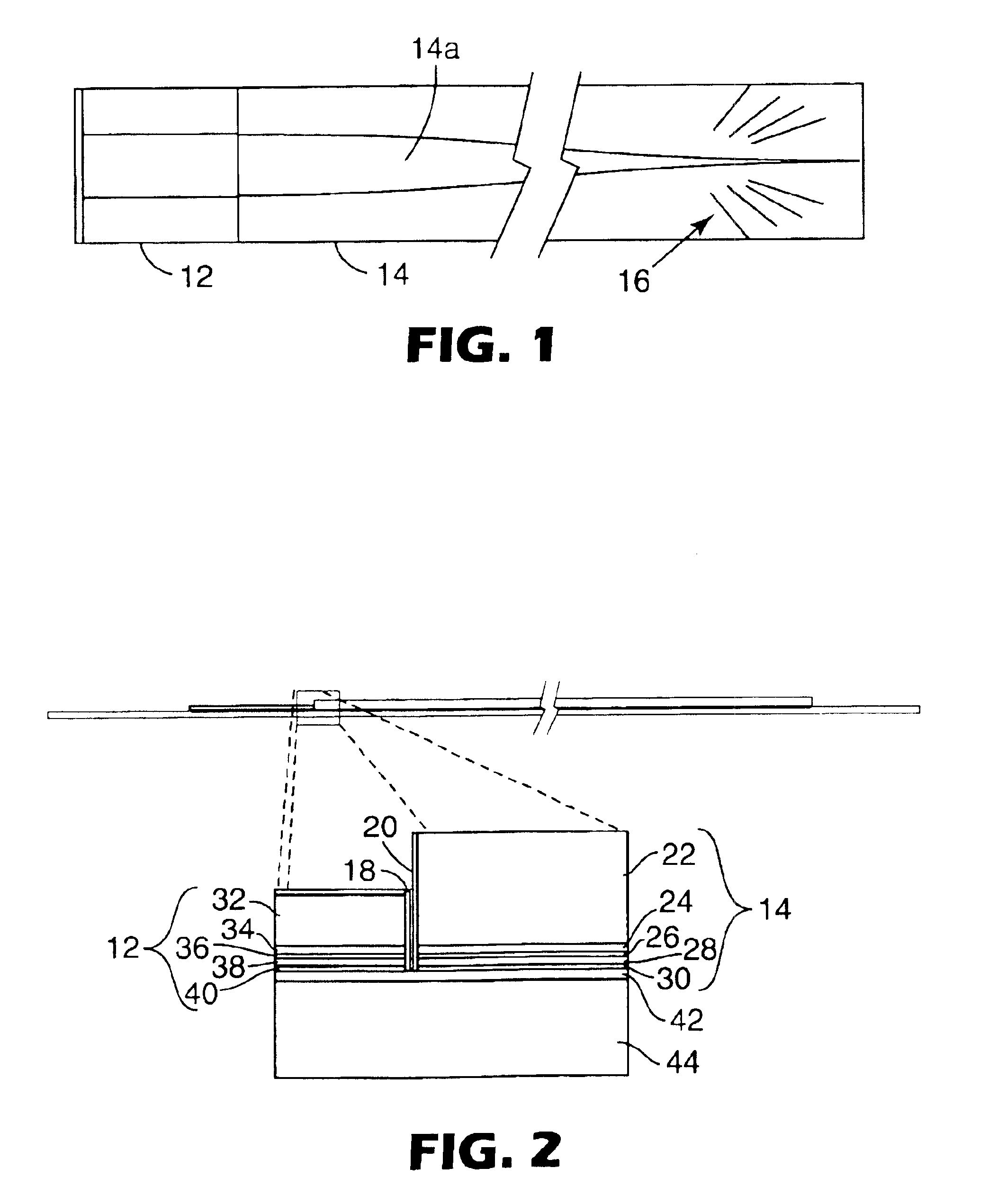 Laser diode chip with waveguide