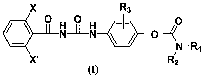 Benzoyl urea compound containing urethane group structure as well as preparation method and insecticidal application of benzoyl urea compound