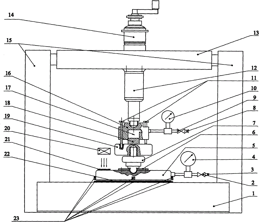 Device for detecting vibration characteristics of static pressure gas bearing