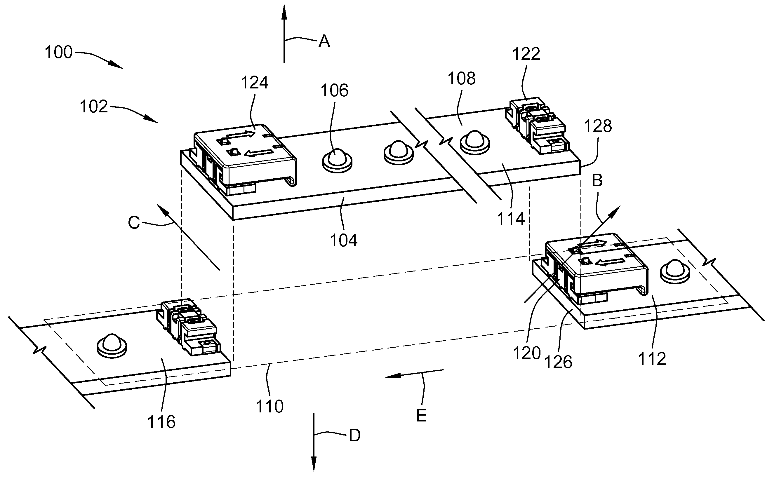 Board-to-board connector system