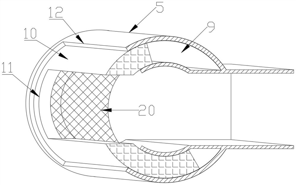 Spraying device for agricultural irrigation