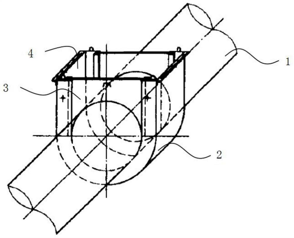 Novel underwater pipeline leakage rapid repair construction method