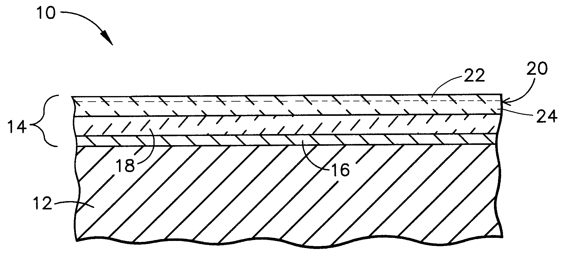 Environmental barrier coating for silicon-containing substrates and process therefor