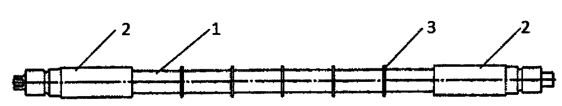 Transmission roller of solar coated furnace