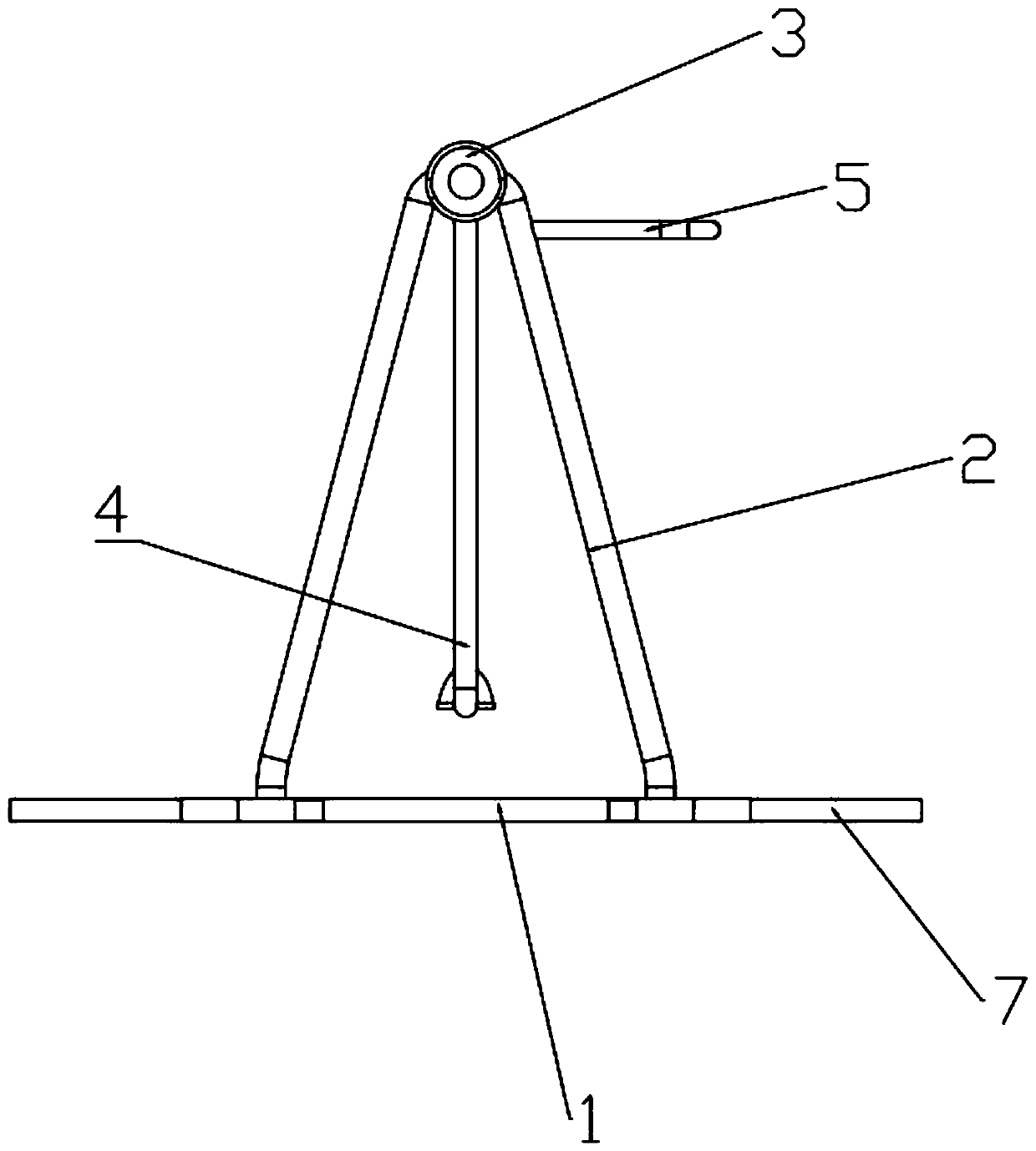 Outdoor fitness strolling machine