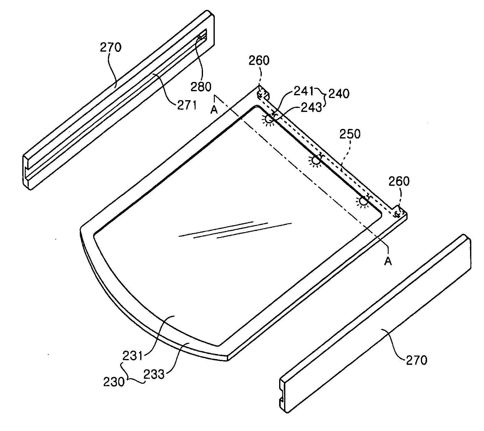 Illumination device for refrigerator