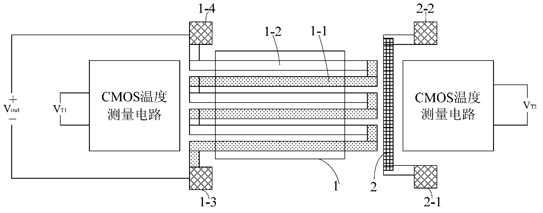 Micro-nano-scale material seebeck coefficient online measurement method