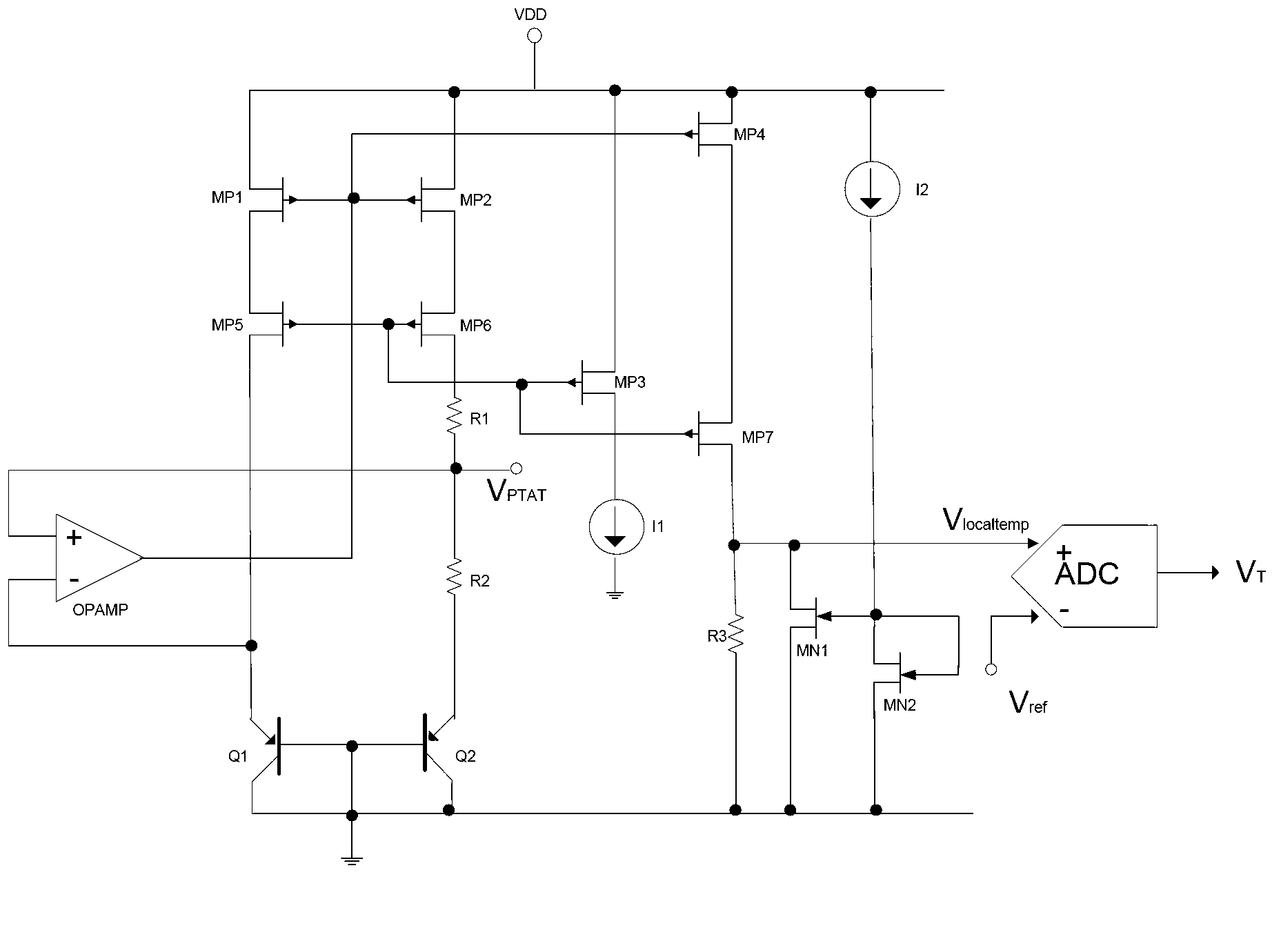 Micro-nano-scale material seebeck coefficient online measurement method