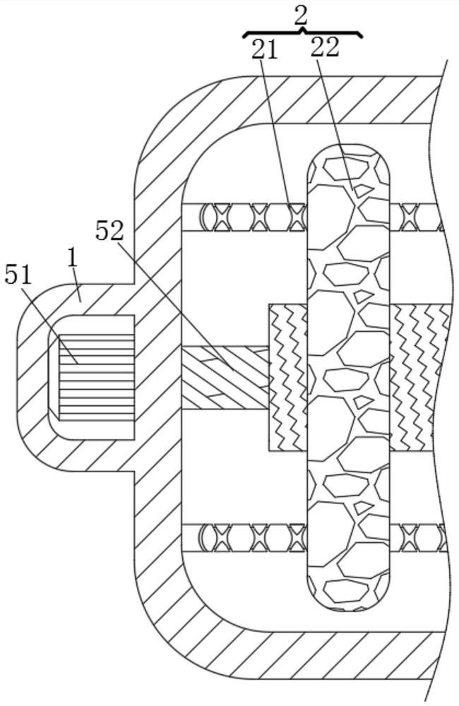 Surface polishing device capable of fixing tubular hardware material