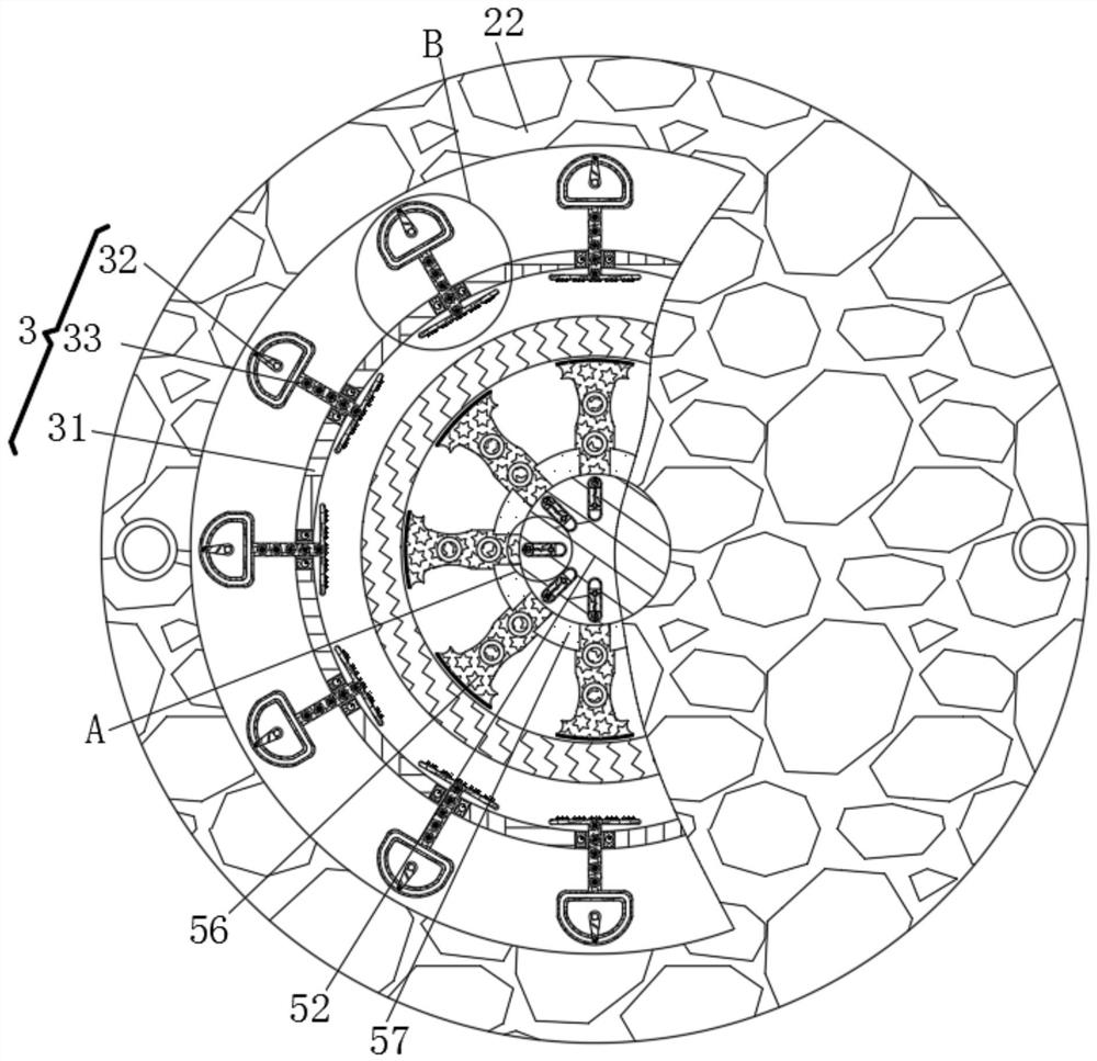 Surface polishing device capable of fixing tubular hardware material