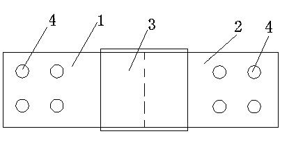 Fracture-resistance copper and aluminum transition plate