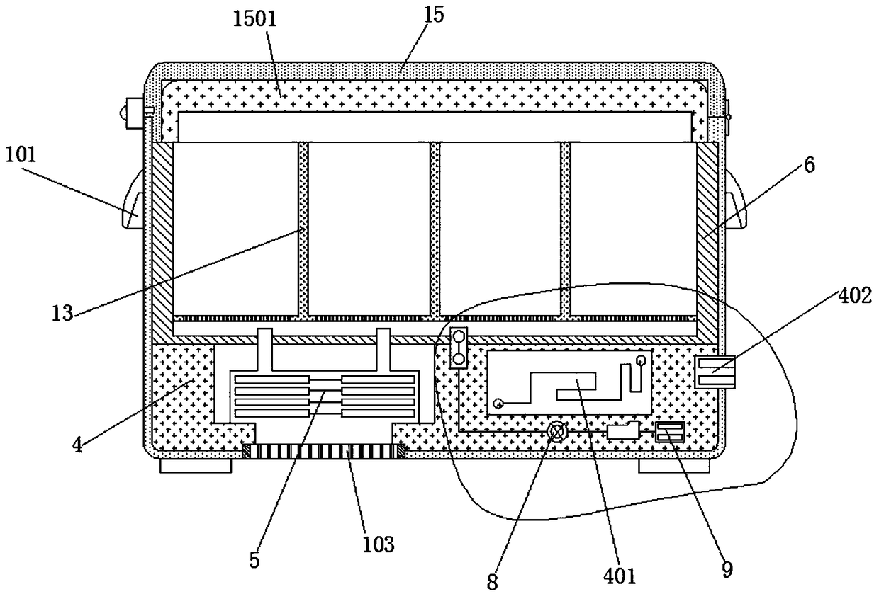 Monitoring type transport box special for vaccine medicine