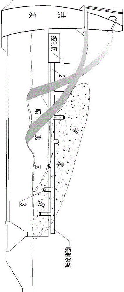 Device and method for alleviating flood discharging atomization of high dam