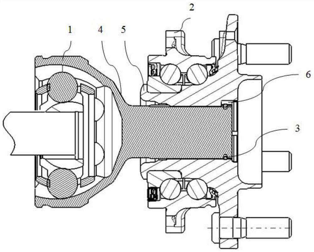 Passenger vehicle wheel edge spline matching and fastening structure