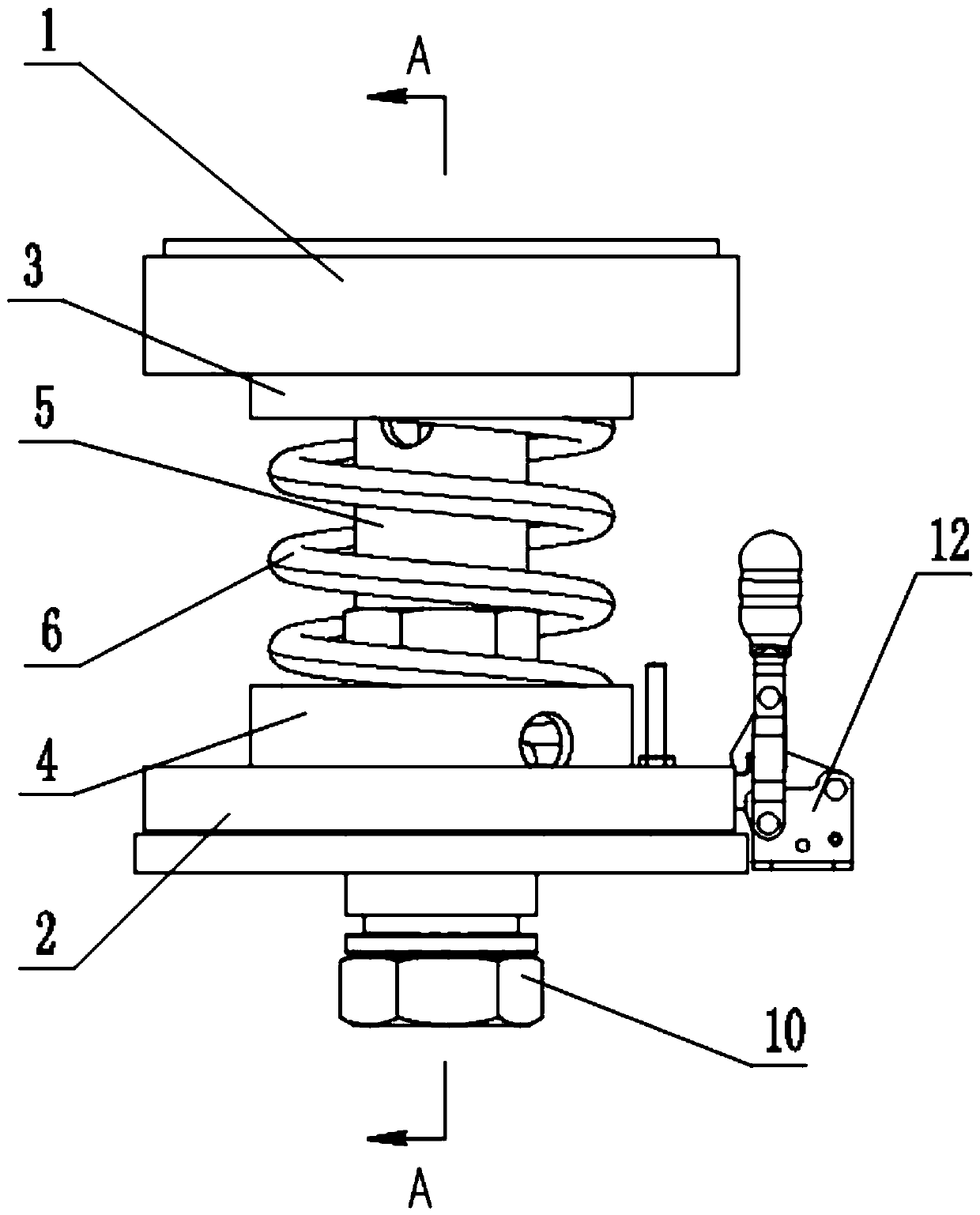 Spring quick replacement mechanism