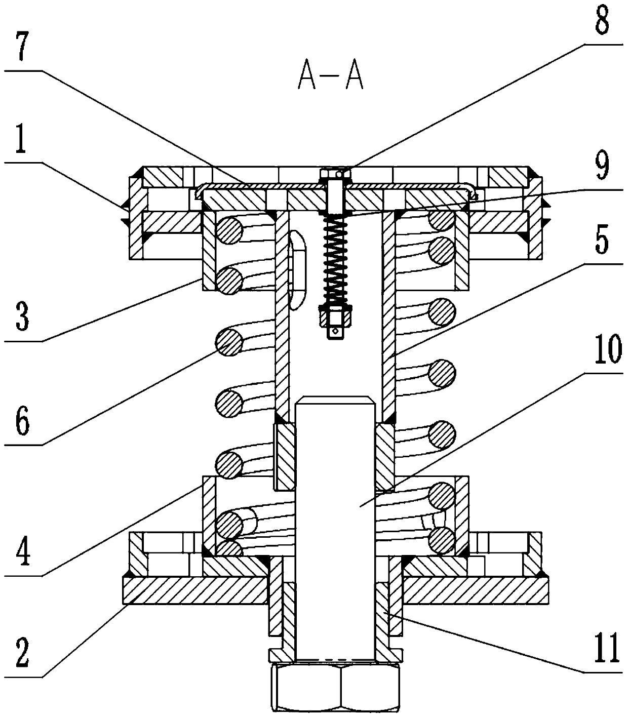 Spring quick replacement mechanism