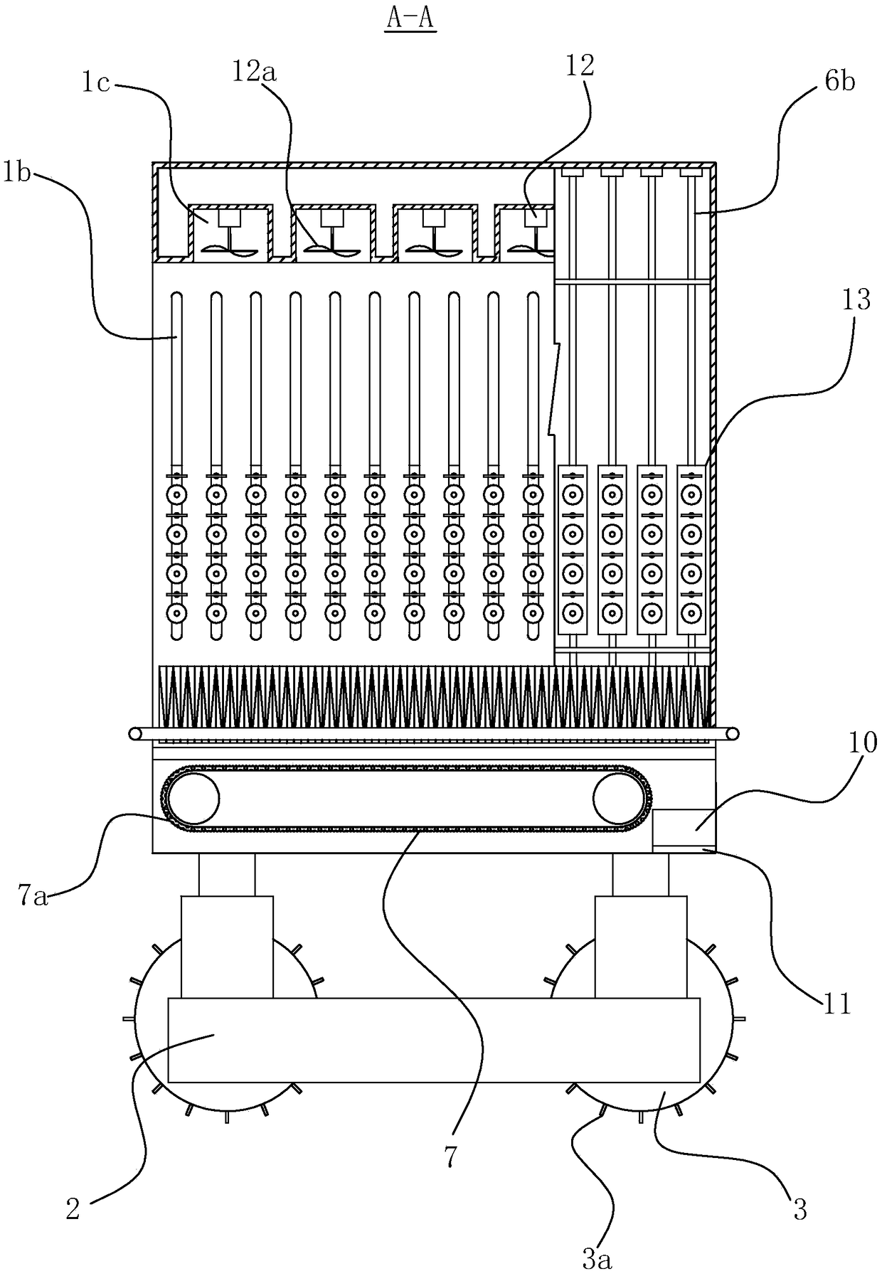 Mulberry picking machine with improved structure