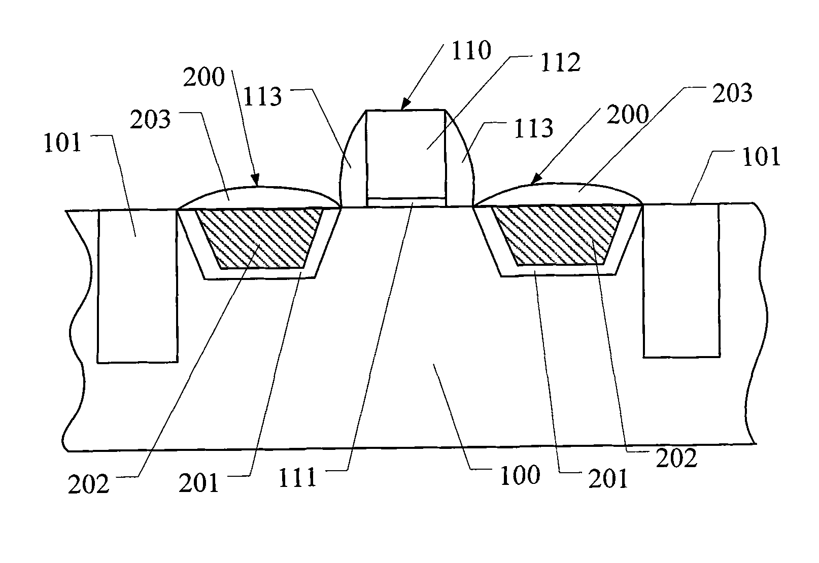 Transistor epitaxially growing source/drain region and manufacturing method thereof