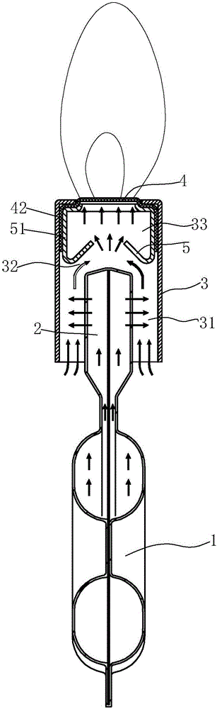 Combustor used for gas water heater