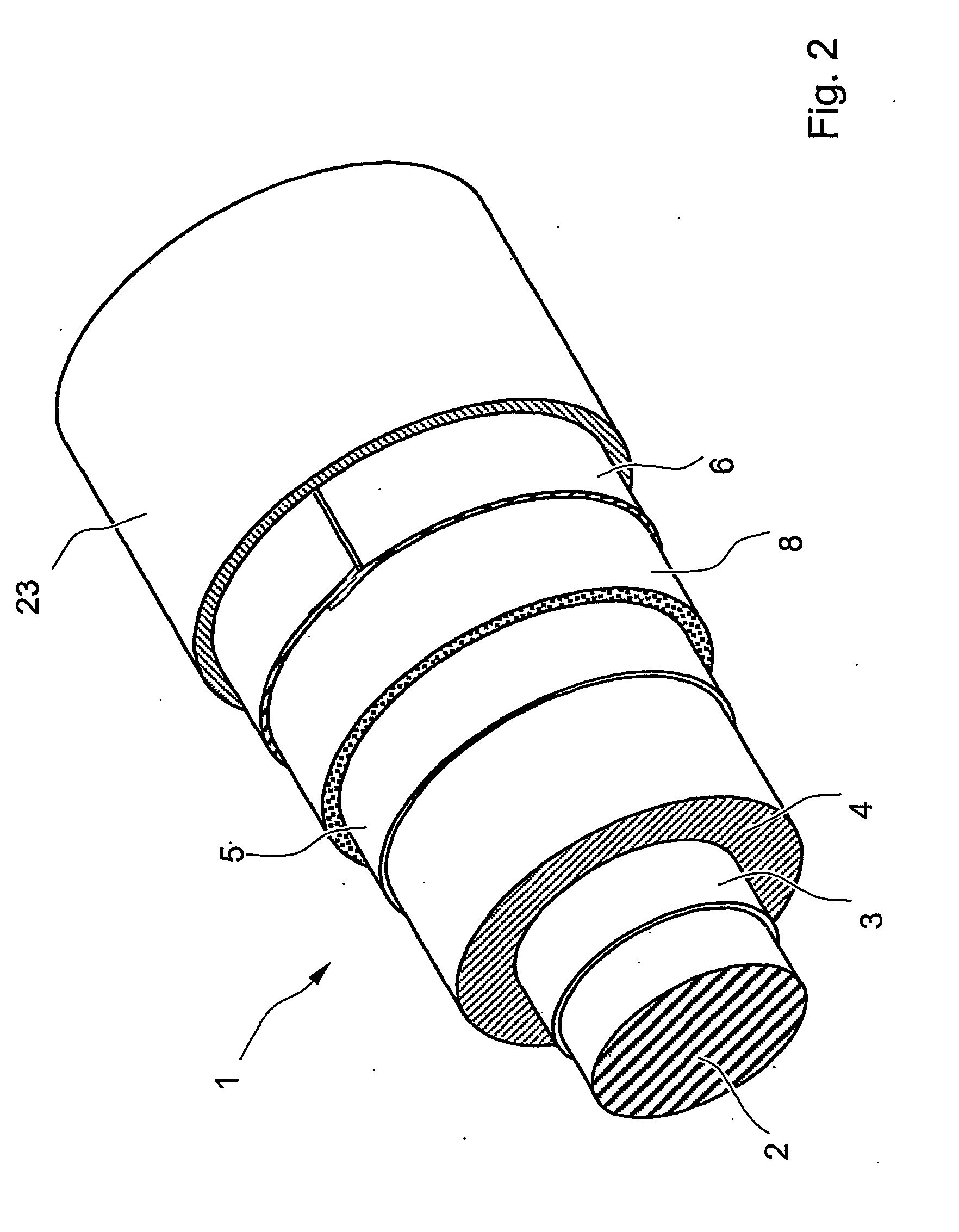 Continuous process for manufacturing electrical cables