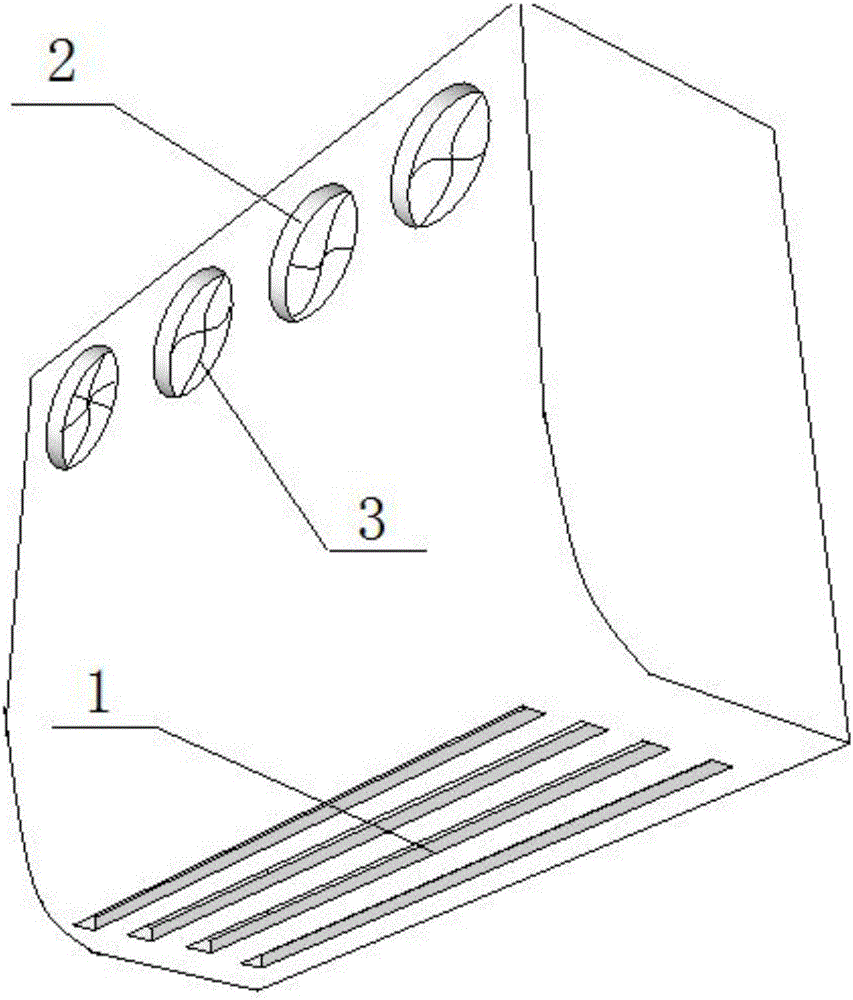 Wall-mounted air conditioner internal unit enclosure