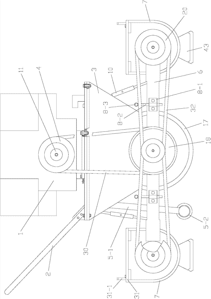 Double-ramming-head small-sized compacting machine