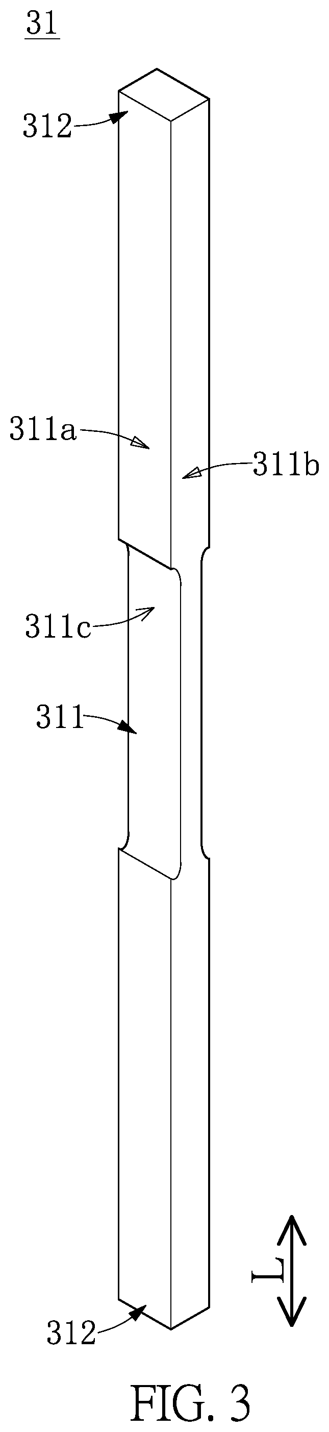 Probe card device and neck-like probe thereof