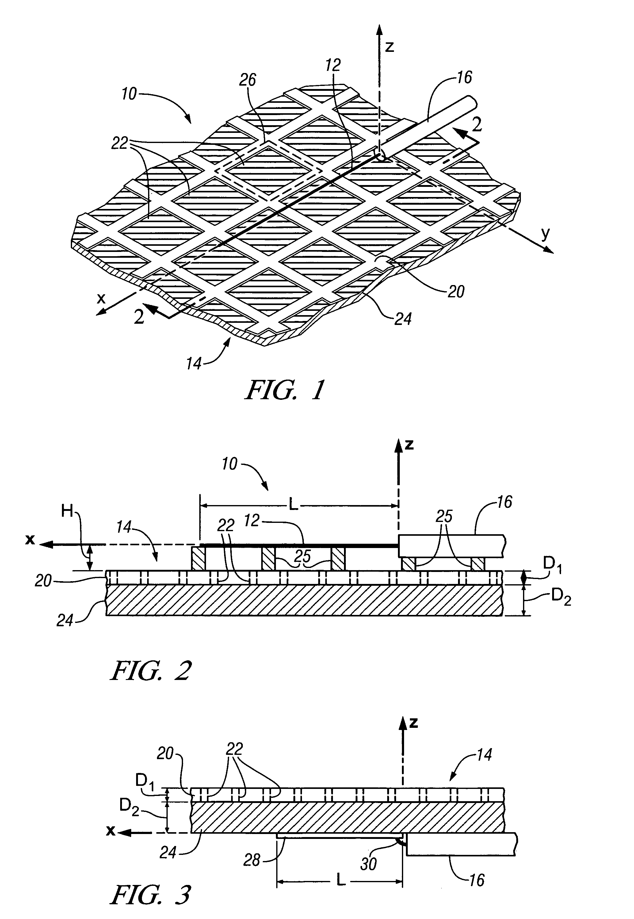 Method for fabricating antenna structures having adjustable radiation characteristics