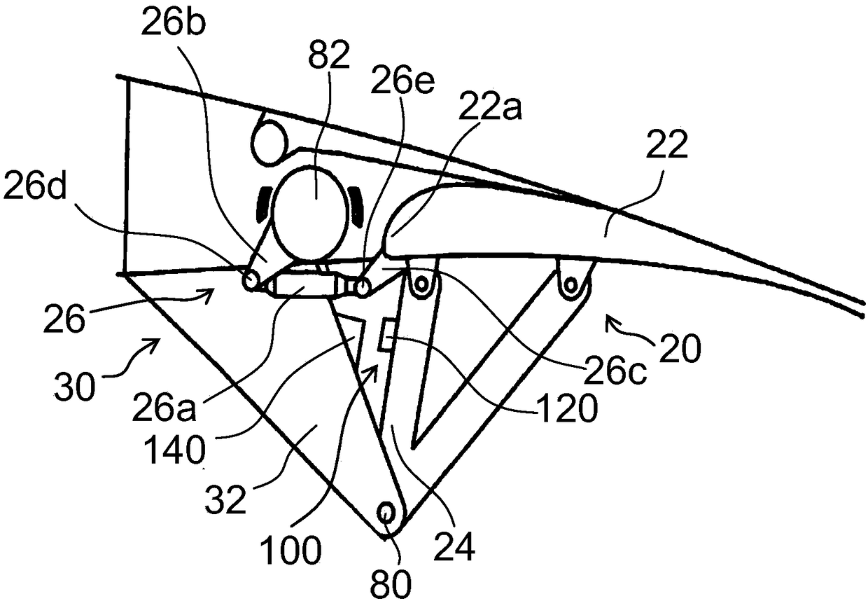 Detent device, moving mechanism and aircraft