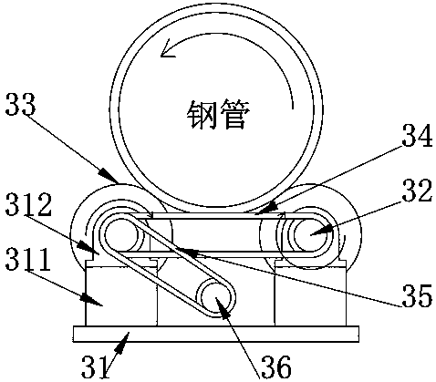 Lifting type multifunctional steel pipe spraying equipment