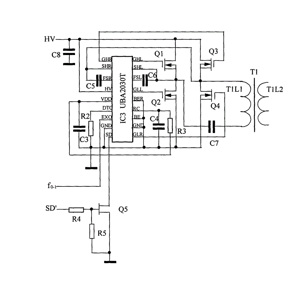 Solar power supply four-full-bridge injection-locking power synthesis electrodeless lamp group