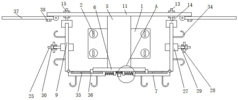 Rotatable and deformable suspension device for intelligent household appliance