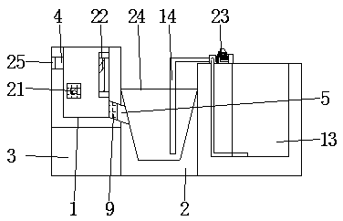 Novel water adjusting tank