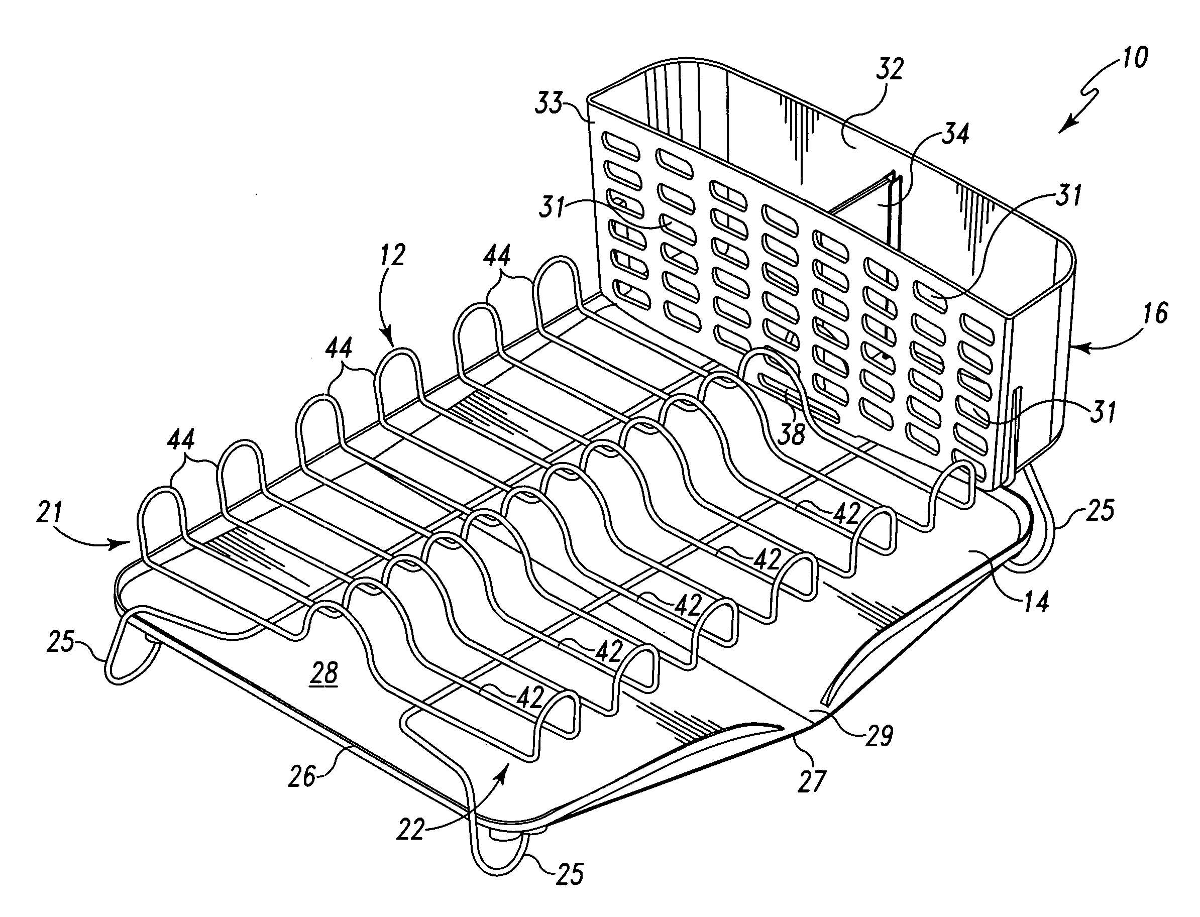 Drying storage rack