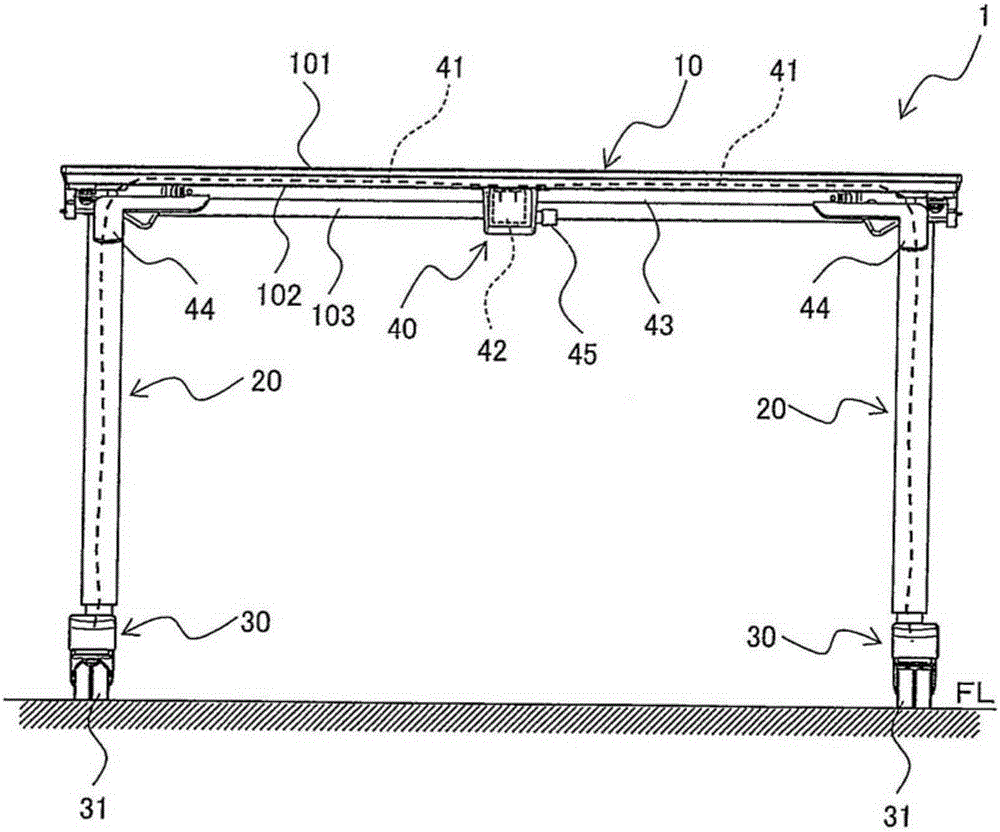 Movable table