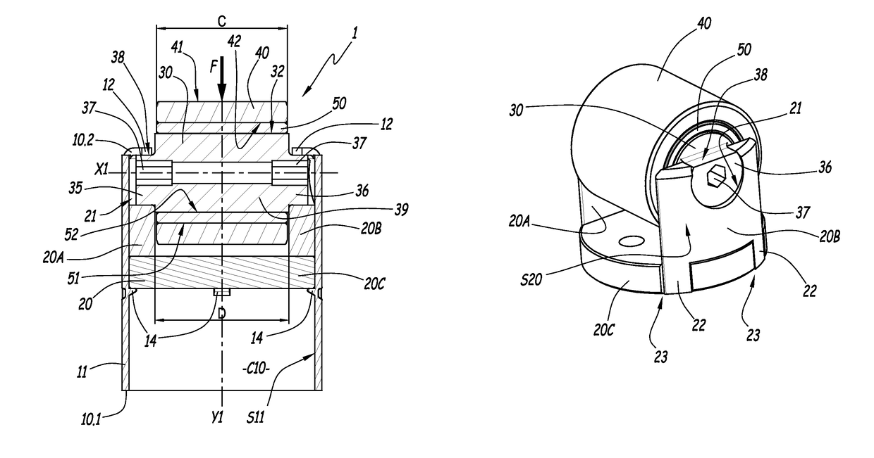 Mechanical system forming a cam follower or a rocker arm, injection pump or valve actuator comprising such a mechanical system and method for manufacturing such a mechanical system