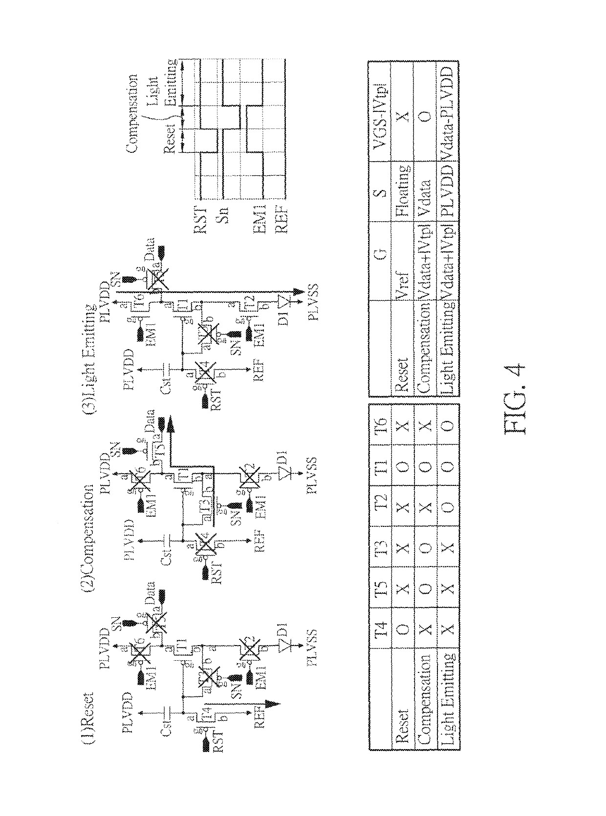 Driving circuit of active-matrix organic light-emitting diode with hybrid transistors