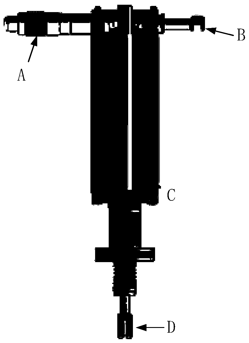 Hollow-core anti-resonant fiber cold atom beam current guidance and flux detection method and device