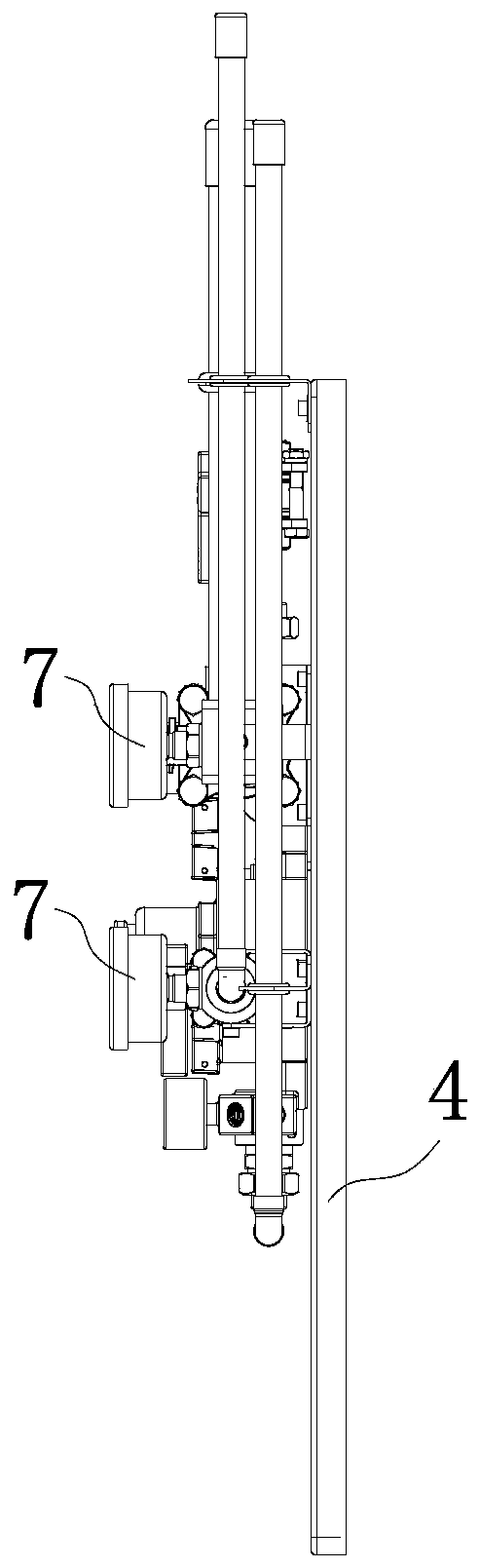 Shaft medical gas multifunctional control system