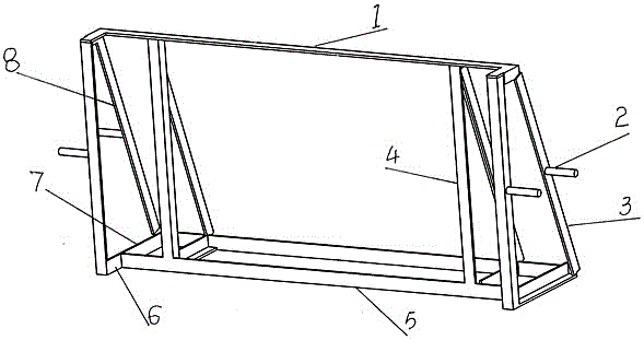 Fibreboard packaging rack