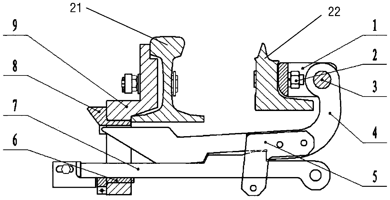 Sleeper type external locking device and installation device matched with sleeper type external locking device