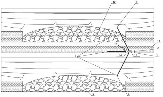 High-efficiency pre-extraction and rapid outburst elimination method of multi-source gas in the process of re-mining and excavation of leftover coal in the middle seam