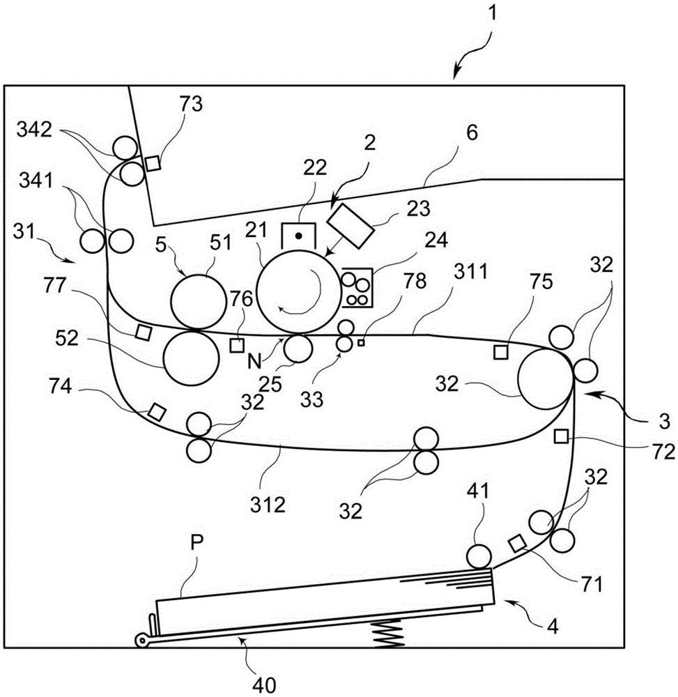 Recording medium transport device and image forming device