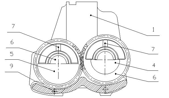 In-line arrangement four-cylinder diesel engine balance mechanism