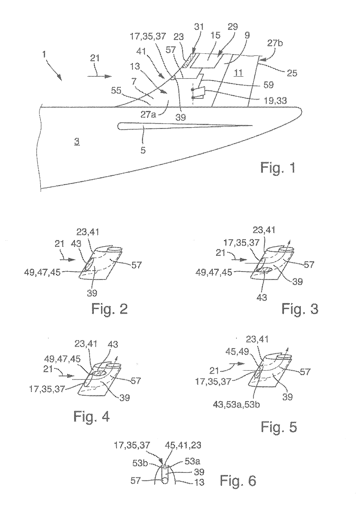 Vertical tail unit for flow control