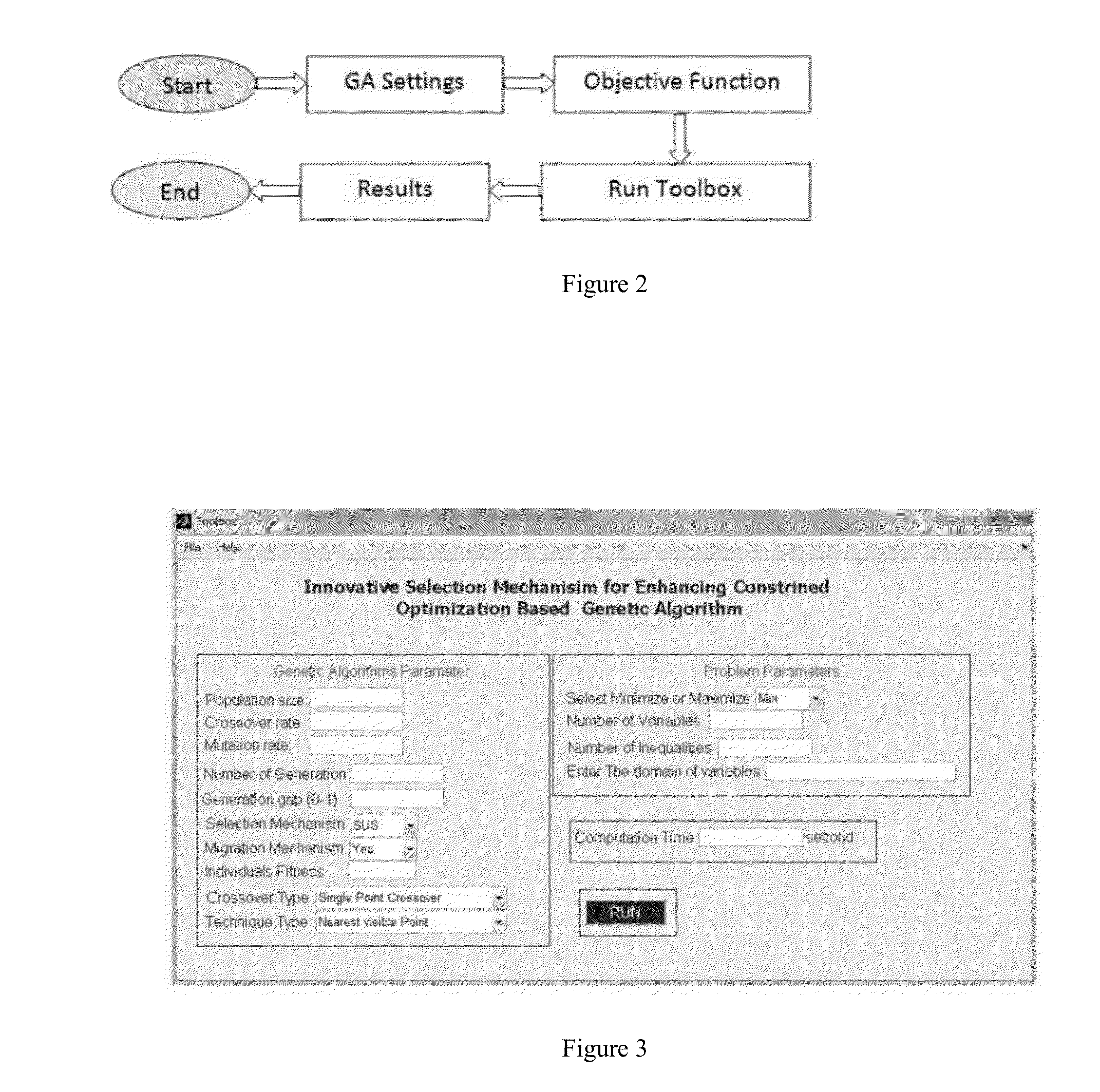 Computational device implemented method of solving constrained optimization problems