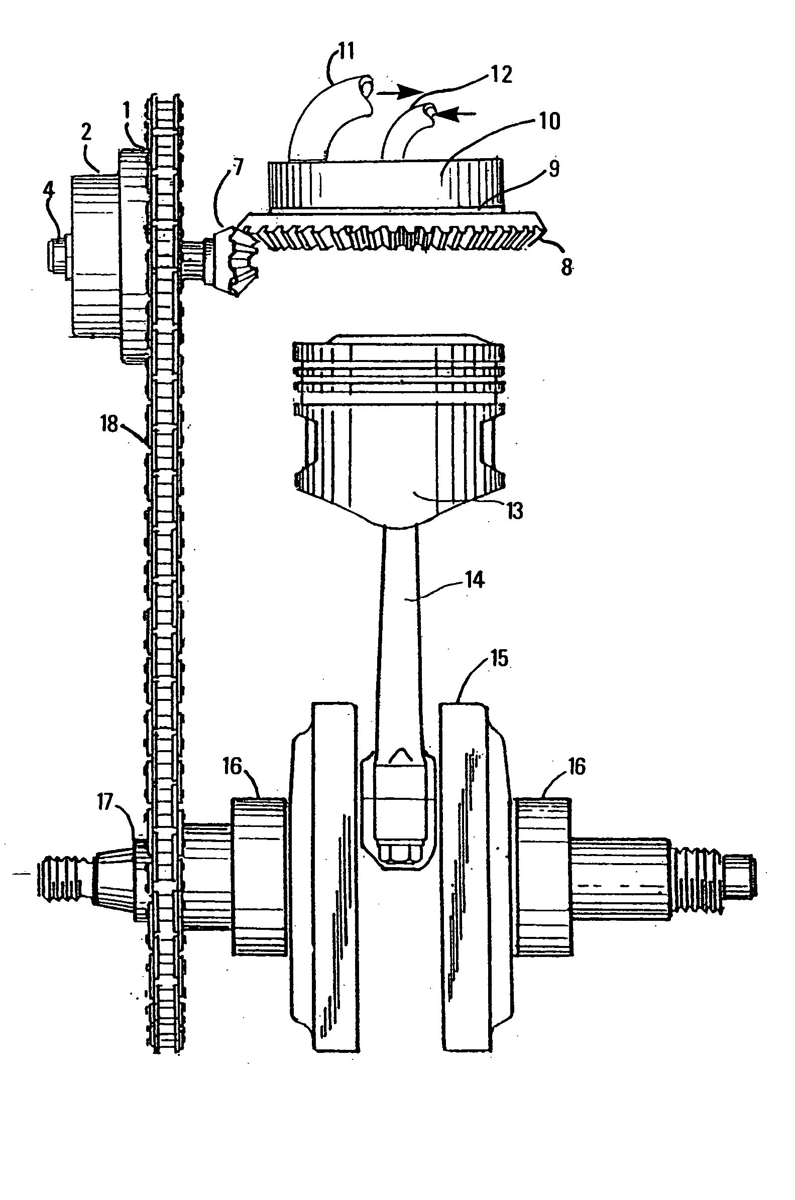 Timing gear flexible coupling